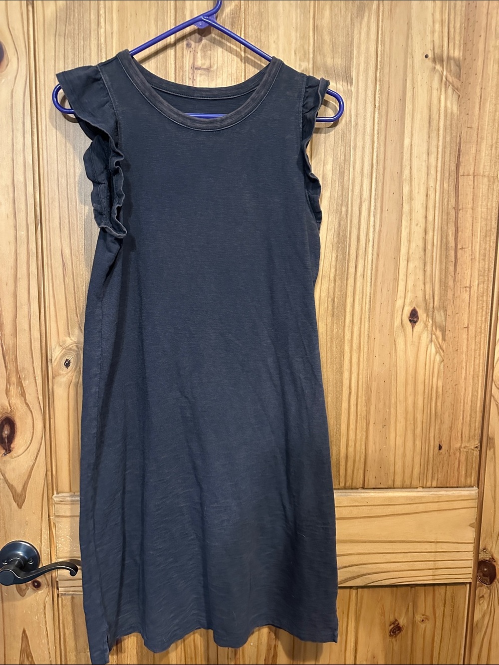Universal Thread Black Crewneck Top with White Logo